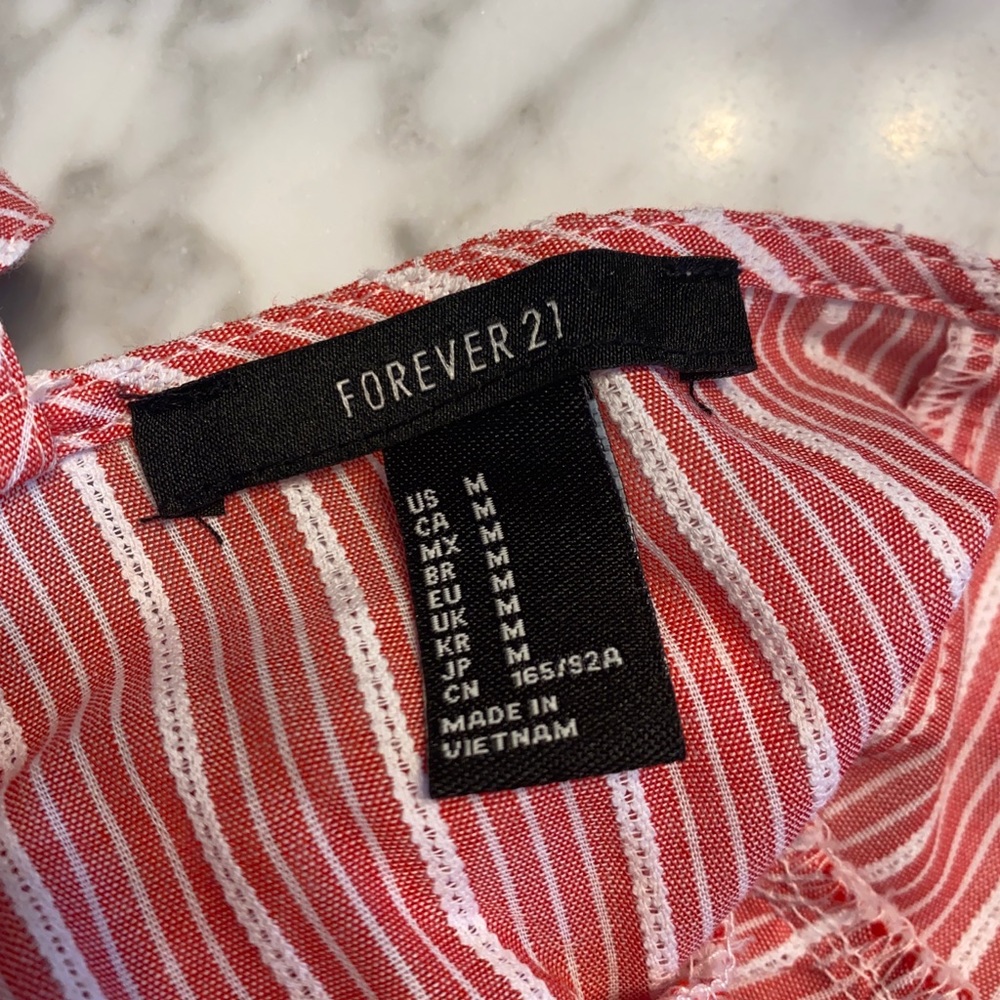 F21 ruffle tank top never worn - Picture 3 of 3